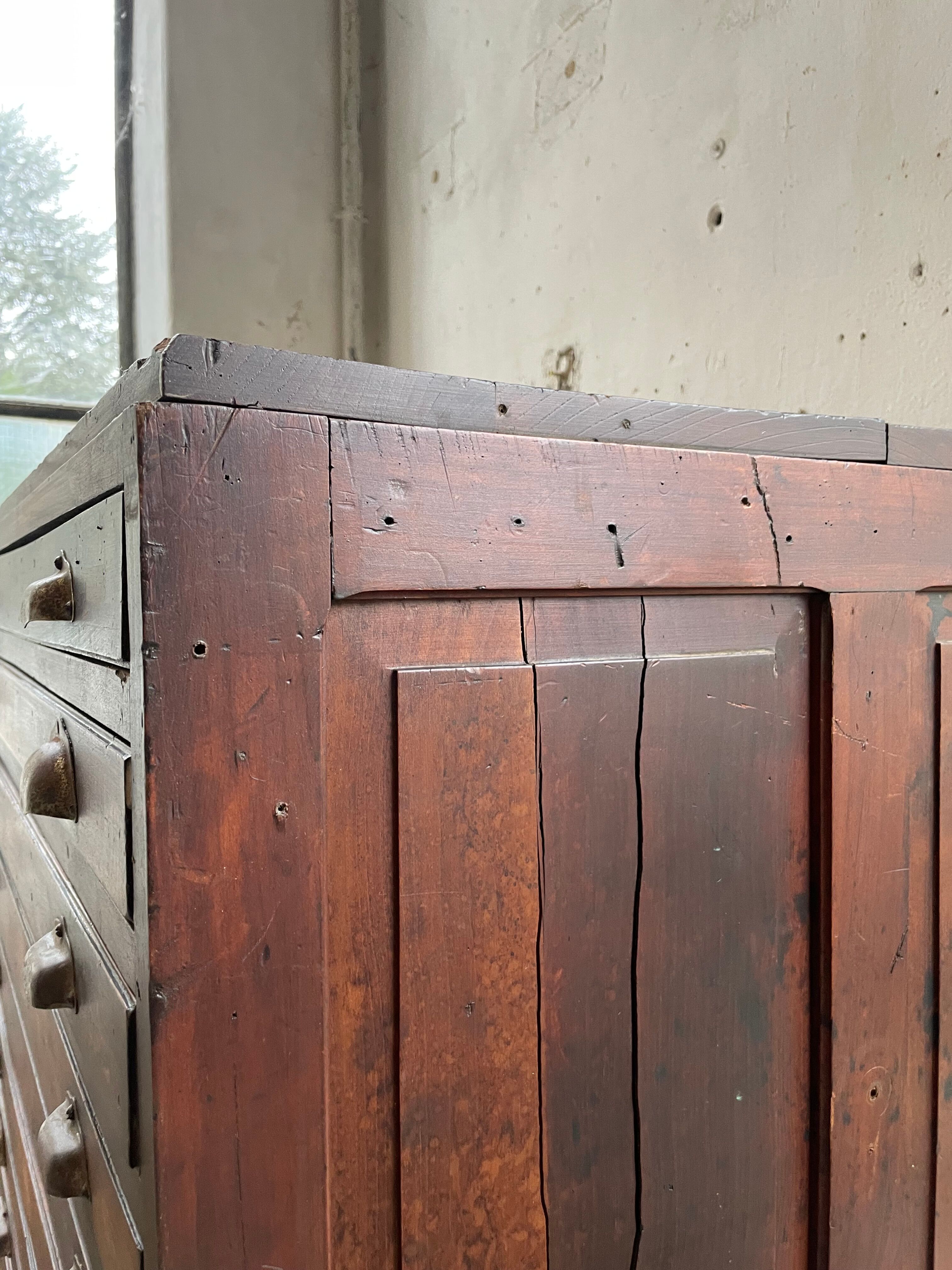 Workshop furniture printing with drawers XL oak