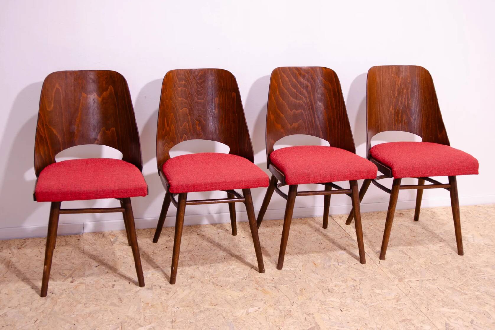 Set of 4 Dining Chairs, Radomír Hofman, 1960s