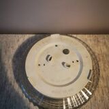 Vintage crystal glass wall ceiling light from the 70s