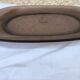 Plat ovale vintage Lever en verre fumé