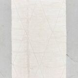 Beni Ouarain Moroccan Berber rug with engraved diamonds 2.46x1.56m
