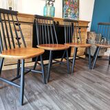 Series of 4 Scandinavian chairs