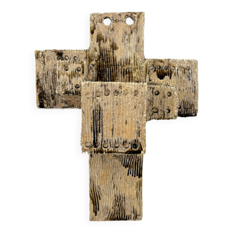 Brutalist ceramic vase, 1960s