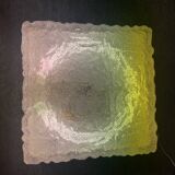 Vintage 70s square ceiling or wall light