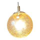 Globe pendant light by Glashutte Limburg, 1960s