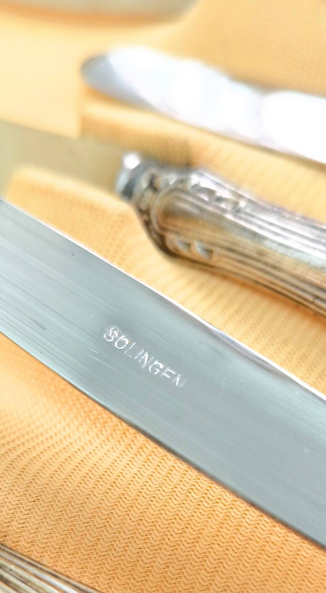 Vintage Solingen cutlery, 800 silver and stainless steel (1940s-1950s)