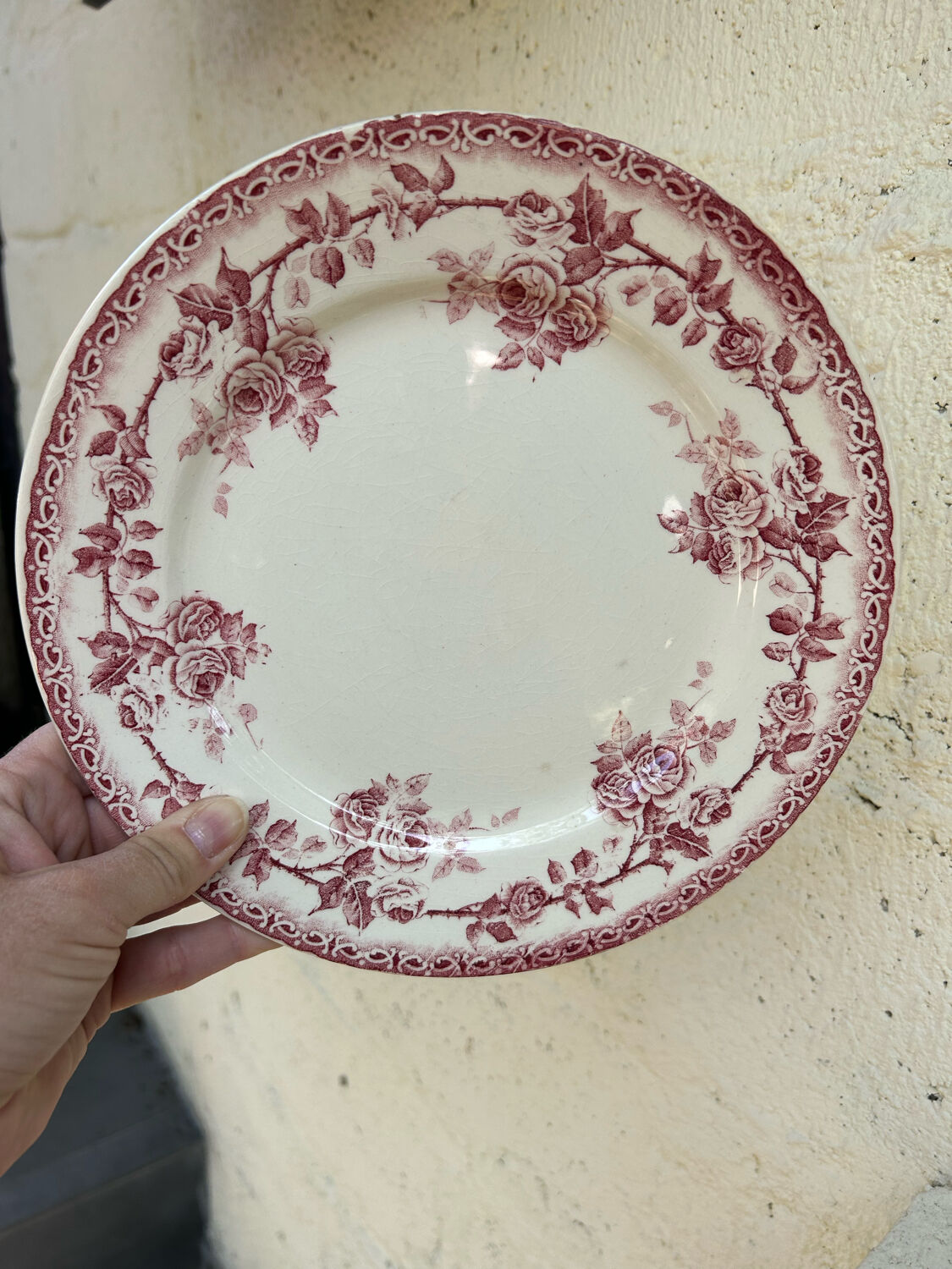 8 flat plates Terre de Fer H.Boulenger