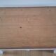 Chic country coffee table, pine wood, drawer with floral porcelain knob.