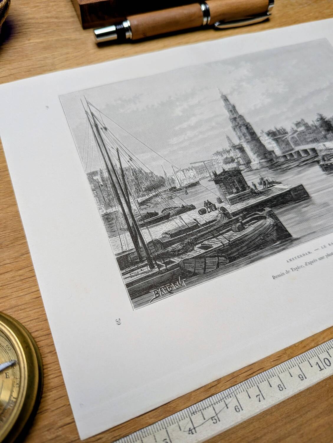 Printed in 1879, Amsterdam, the Kalkmarkt