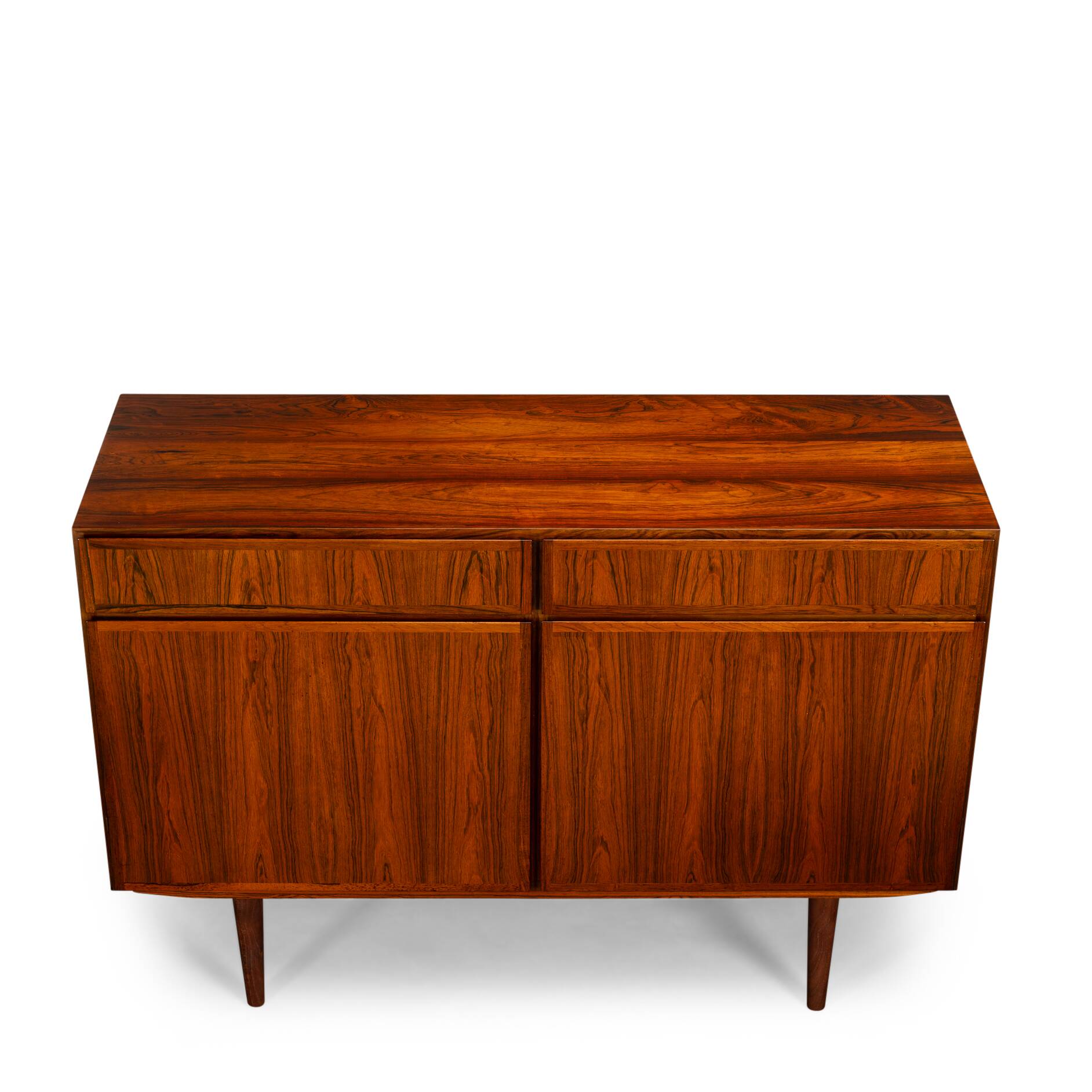Danish Small Rosewood sideboard by Omann Jun Mobelfrabik, 1960s