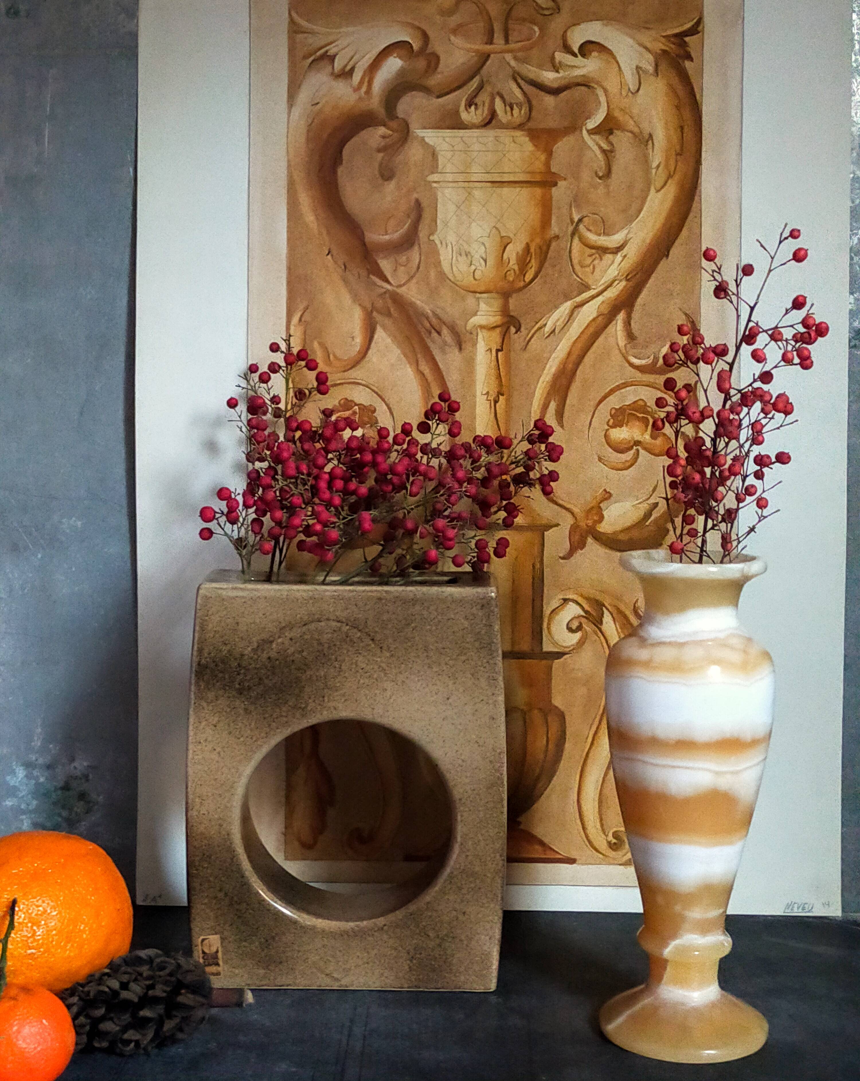 Vintage ceramic vase cera sapa, cayla france