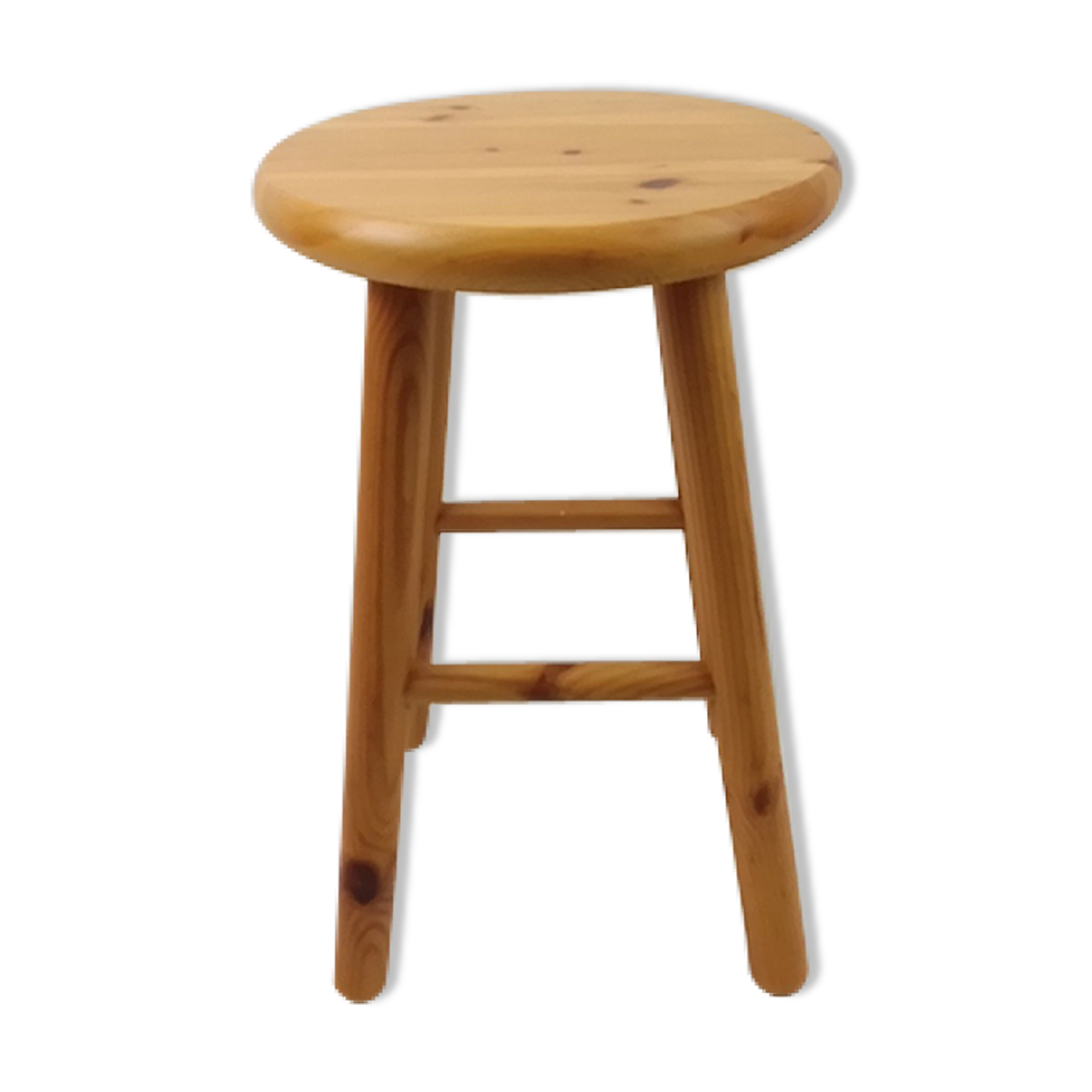 Light pine tabouret 45 cm