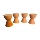 4 tabourets prince aha de Philippe Starck pour kartell, 1996
