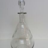 Carafe verre ancien ciselé