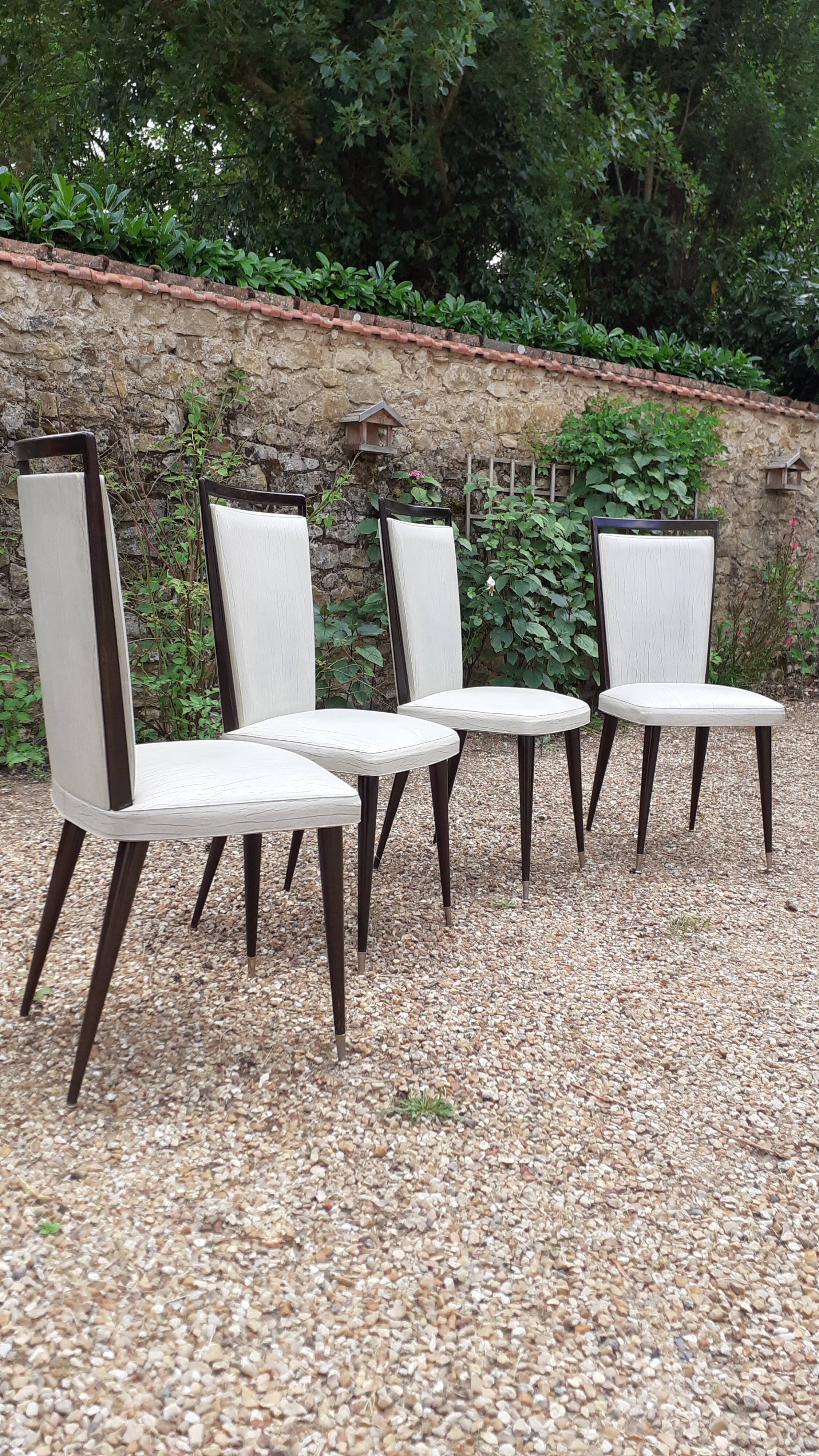 Four vintage chairs 60s