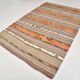 Tapis kilim persan aux couleurs douces (6 x 9 cm), tapis anatolien (179 x 267 cm)