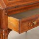 Antique writing desk in walnut with drawers and inlays, Italy, 18th century.