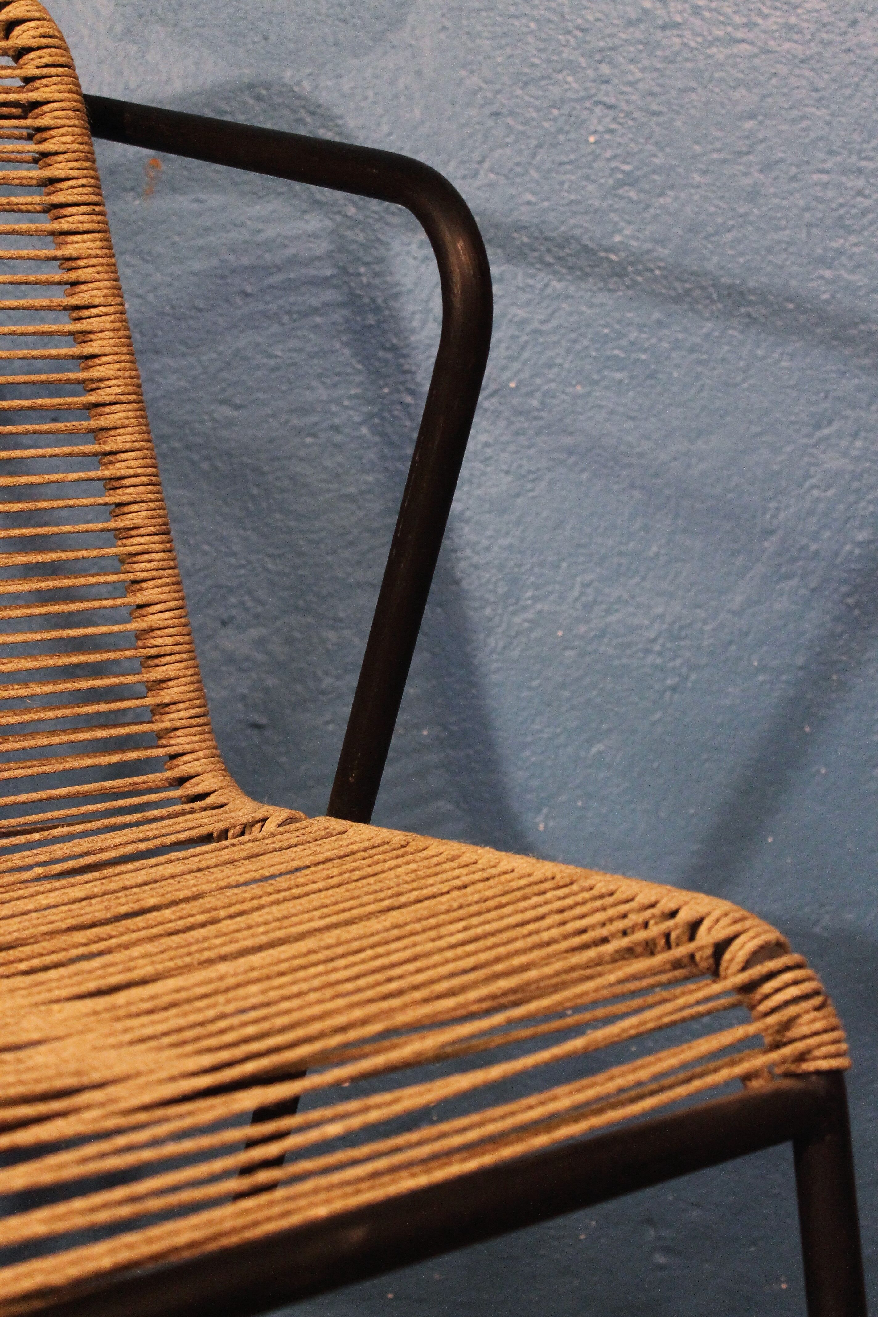 Metal & rope chair 1950