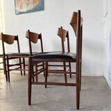 Set of 4 Italian chairs by Gianfranco Frattini.