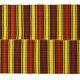 Turkish Vintage Kilim Striped Red and Yellow 208 x 132 cm