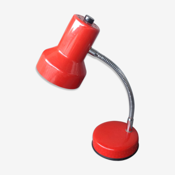 Lampe Veneta rouge de bureau vintage