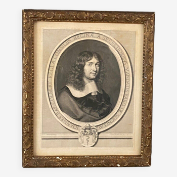 Gravure Jean-Baptiste Colbert 1660 Robert Nanteuil Champaigne