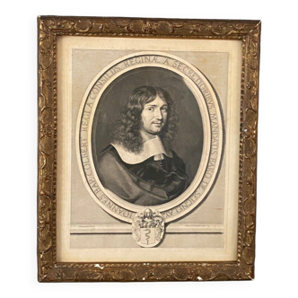 Engraving Jean-Baptiste Colbert 1660 Robert Nanteuil Champaigne