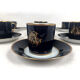 Together, Limoges, Jean Pouyat cups and sub-cups blue oven background