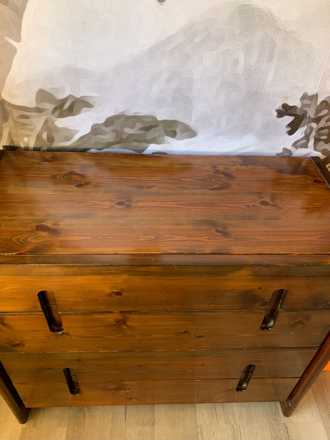 Commode bois années 70