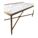 Marble and brass coffee table, French work 1971