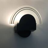 Pair of vintage Italian design metal wall lights from the 80s