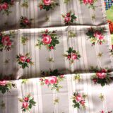 Set of 6 mismatched floral and bird napkins