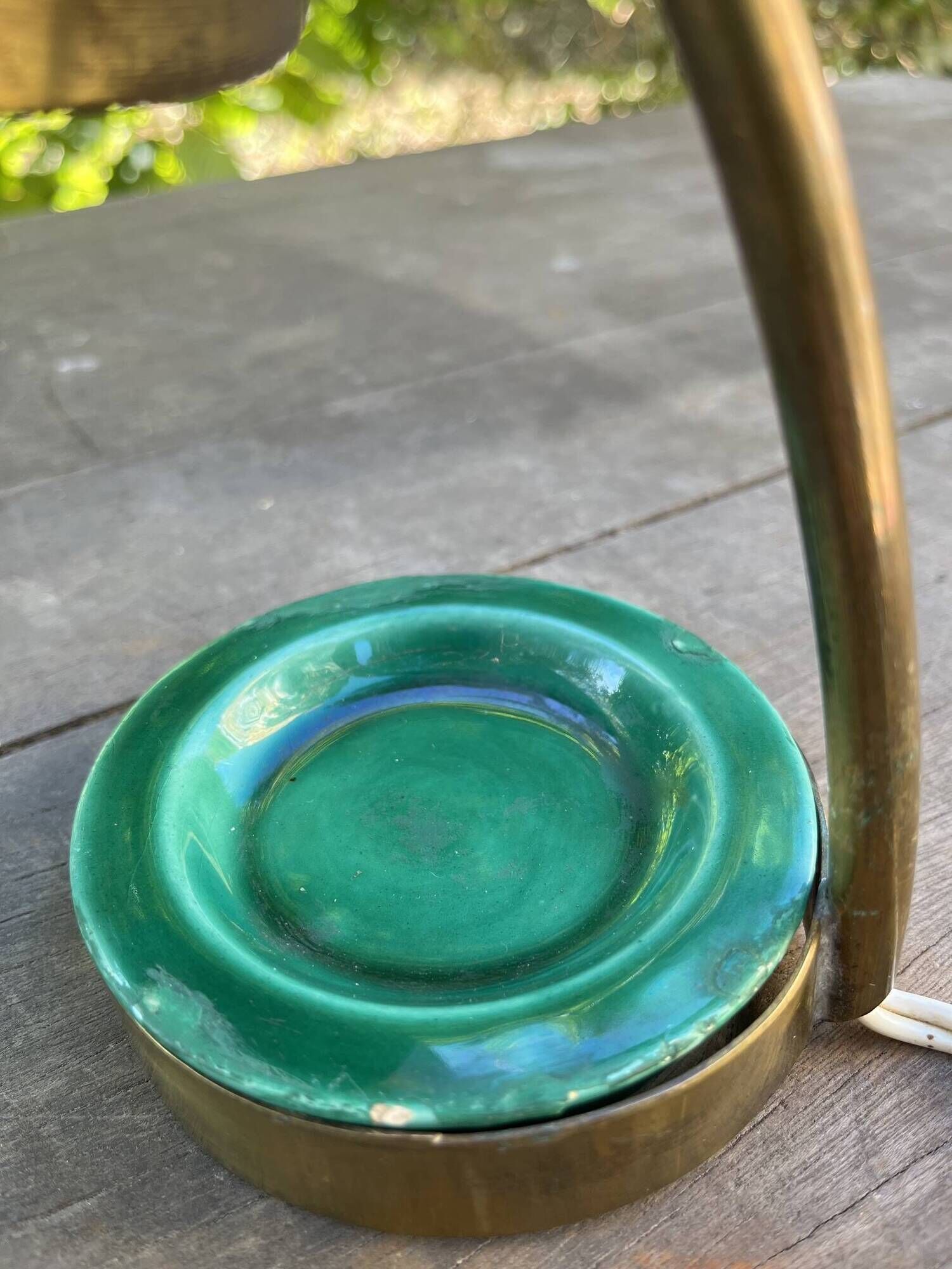 Small vintage brass lamp