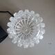 Vintage molded glass globe pendant light