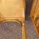 Set of 10 wooden bar bistro chairs - old - vintage