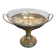 Art Deco brass cup and its engraved saucer.