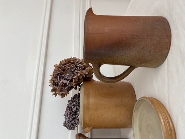 Set of sandstone pots and pitchers