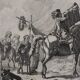 Dutch engraving XVIIIth "Riders in good humor"