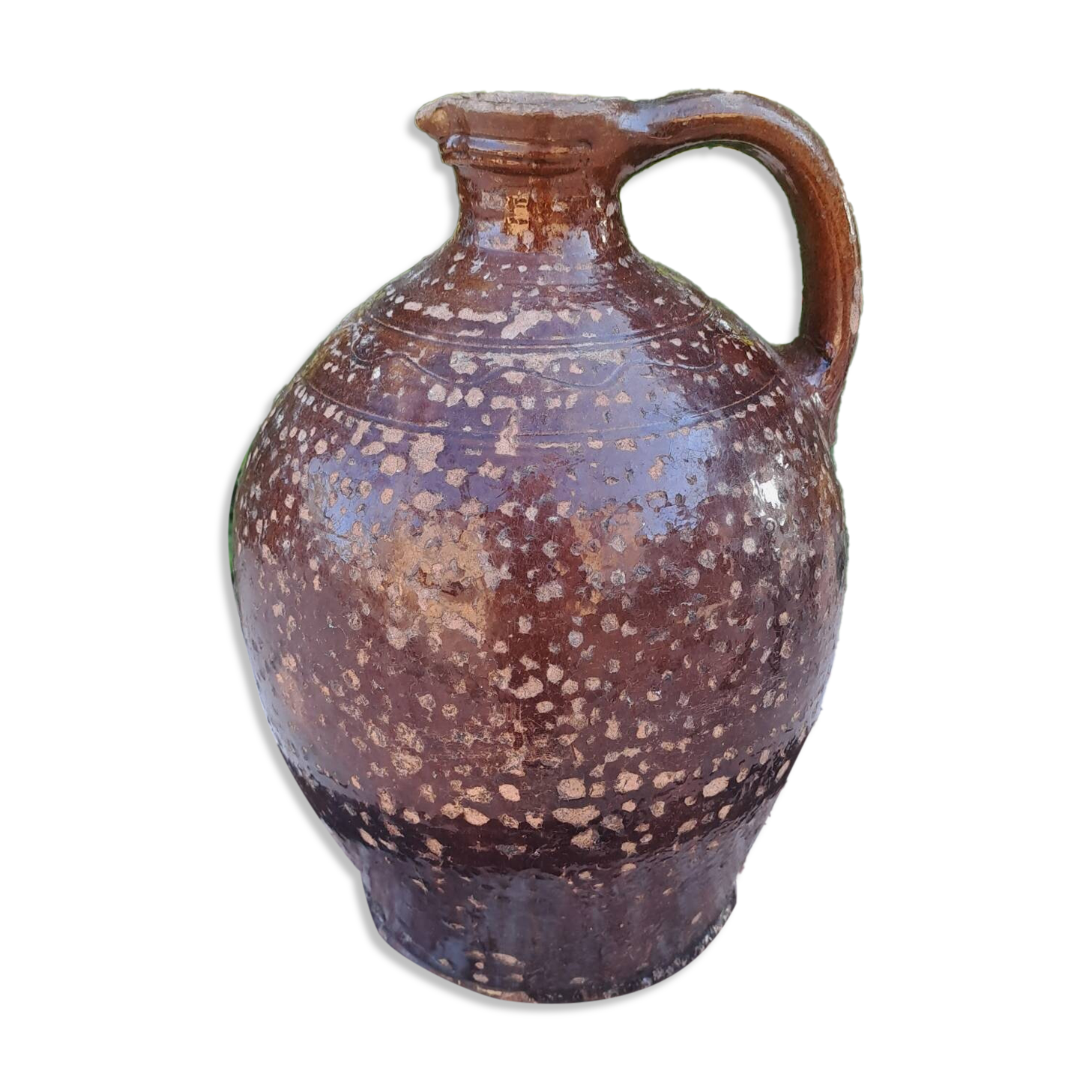 19th century glazed terracotta jug