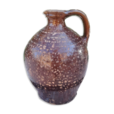 Cruche en terre cuite vernissée XIX ème