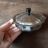 Vintage stainless steel sugar bowl