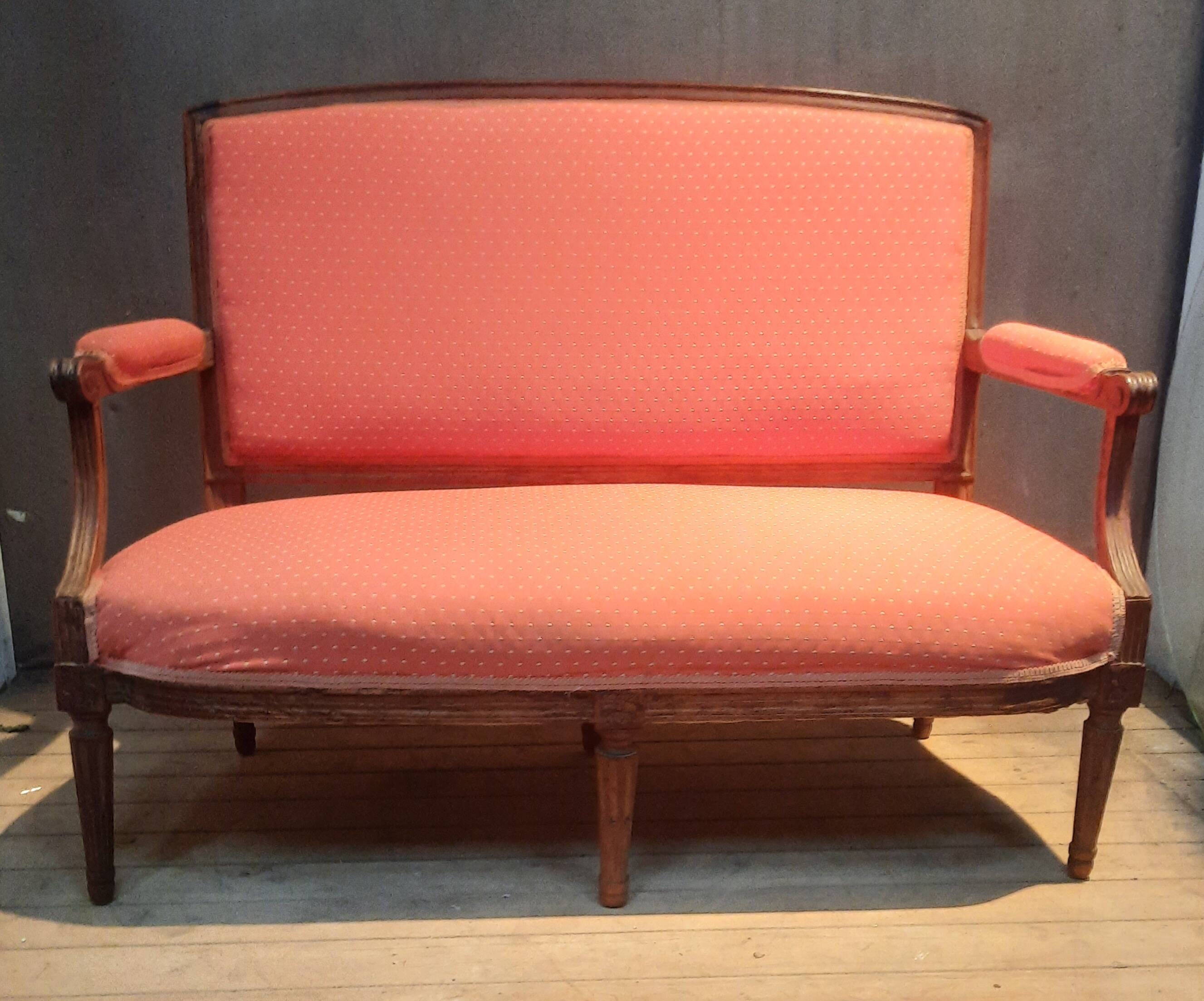 Deep Louis XVI period sofa
