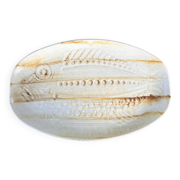 Plat poisson vintage Longchamp 1950/70