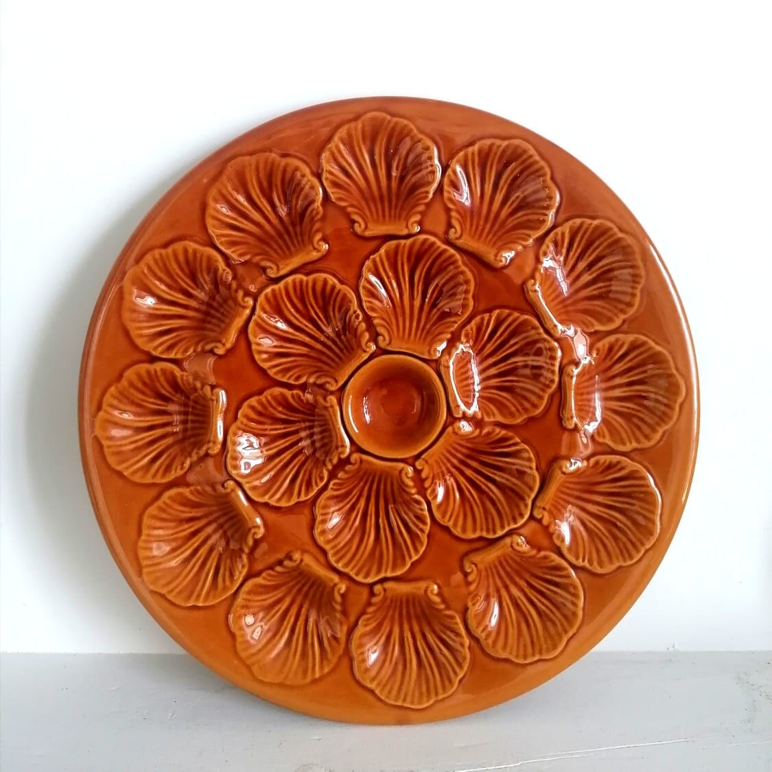 Oyster dish barbotine, 1960