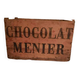 Menier chocolate wooden box