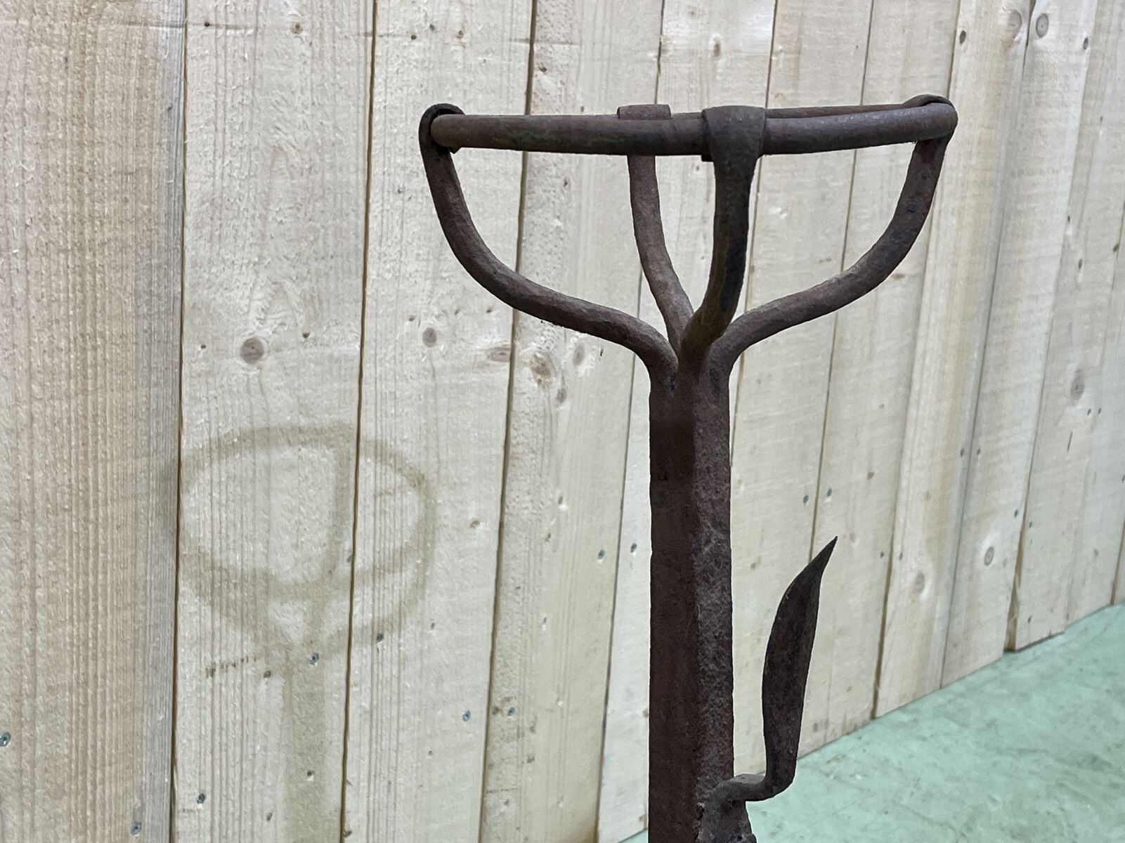 Landier XVIIIème in wrought iron