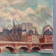Pont Neuf à Paris, huile sur toile signé 1979