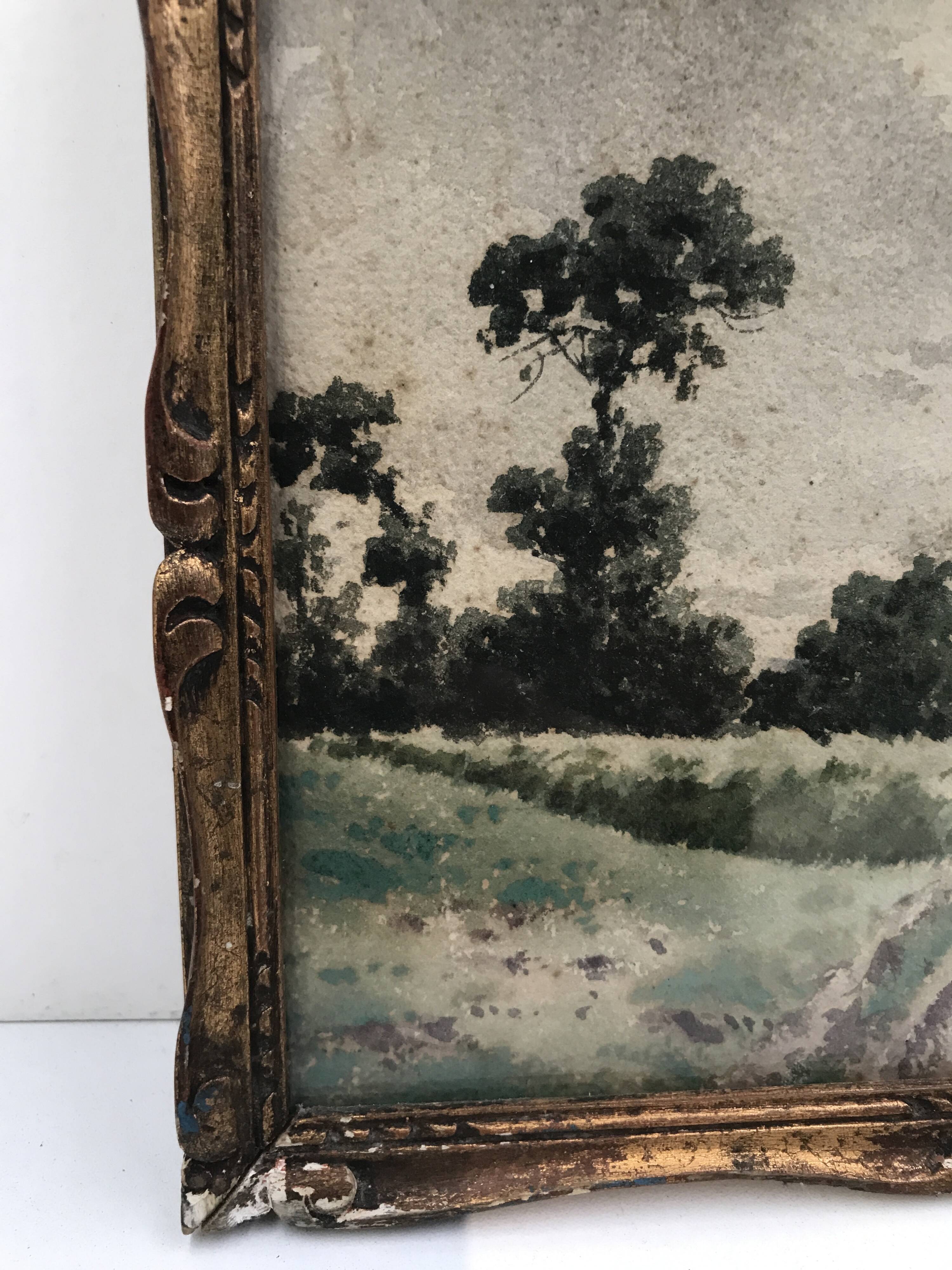 Watercolor on paper "around Chartres"