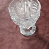 Sucrier en verre taillé