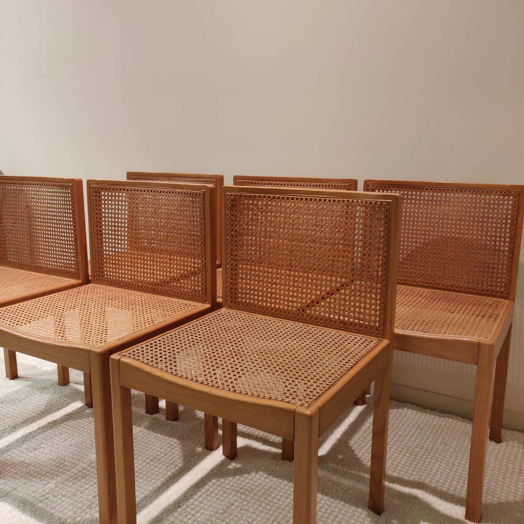 Lot de chaises de conception italiennes